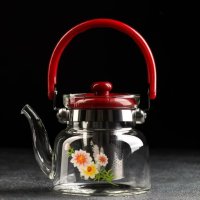 Огнеопорен стъклен чайник, 600ML/1100ML/1400ML, снимка 1 - Аксесоари за кухня - 44046252