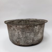 Стара калайдисана медна тенджера, казан(4.3), снимка 4 - Антикварни и старинни предмети - 43550628