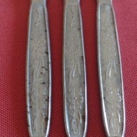 Три стари ножа от соца неръждавейка за КОЛЕКЦИЯ ДЕКОРАЦИЯ БИТОВ КЪТ 42167, снимка 3 - Други ценни предмети - 43849110