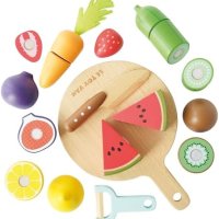 Нов Le Toy Van  Дървен Сет за Игра Деца Плодове и Зеленчуци, 18 Части, снимка 1 - Образователни игри - 43556862