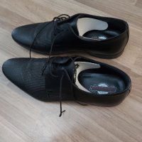 Италиански официални мъжки обувки от естествена кожа, снимка 2 - Официални обувки - 43636011