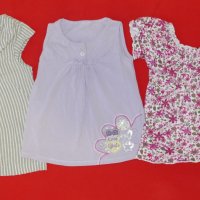 Три летни блузки за момиче 5 г, снимка 1 - Детски тениски и потници - 28785012