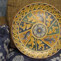  maiolica антикварна чиния за стена , снимка 1 - Пана - 28228669