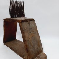 Старо дървено битово чепкало, дарак(6.1), снимка 5 - Антикварни и старинни предмети - 43571892