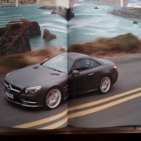Книга за Mercedes-Benz SL немски език твърди корици автомобили история списания каталози, снимка 15 - Други - 36885834