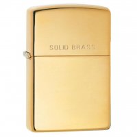 Запалка Zippo High Polish Solid Brass, снимка 1 - Подаръци за жени - 39896726