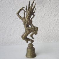 Индия божество метал бронз фигура пластика статуетка, снимка 1 - Антикварни и старинни предмети - 28965602