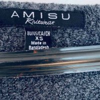 Пуловери AMISU, по 10 лв - черен S и сив XS. Букле, Кройка свободна, с удължена задна част, снимка 5 - Блузи с дълъг ръкав и пуловери - 44010816