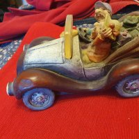 керамична фигурка автомобил на пикник UK 60те години, снимка 6 - Антикварни и старинни предмети - 43136046
