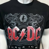 Нова мъжка тениска с дигитален печат на музикалната група AC/DC - Black Ice, снимка 8 - Тениски - 28337446