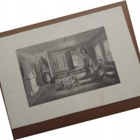 Продавам гравюра "Възрожденски дом" - Ориенталка къща, снимка 2 - Други - 28635898