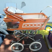 АНТИКА-ретро бебешка количка, снимка 2 - Детски колички - 26236050