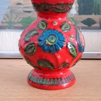 Винтидж керамична ваза West Germany , снимка 3 - Антикварни и старинни предмети - 43473627