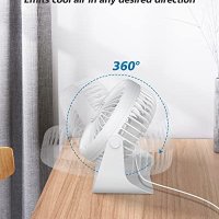 Нов Преносим вентилатор за дом, офис, пътуване къмпинг с USB , снимка 6 - Други стоки за дома - 40278421