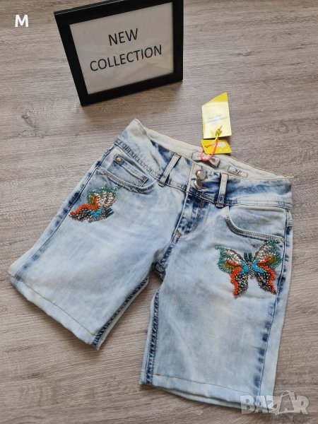 Нови дамски къси дънкови панталонки ПЕПЕРУДА на намаление , снимка 1