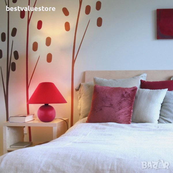 Лампа Настолна Червена 21см , снимка 1