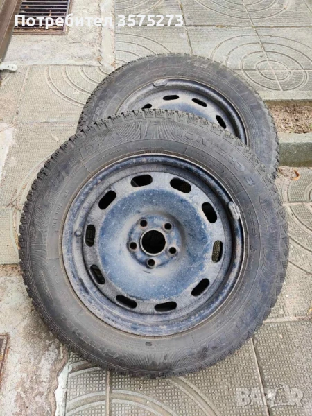 Зимни гуми с джанти Fulda 195 /55/15, снимка 1