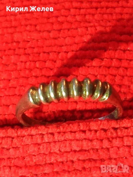 Старинен СРЕБЪРЕН АРТ ДЕКО ПРЪСТЕН ВИСОКА ПРОБА СРЕБРО АВТОРСКА РЪЧНА МАЙСТОРСКА ИЗРАБОТКА 39899, снимка 1