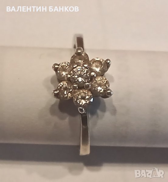 Сребърни пръстени с камъни за жени, снимка 1