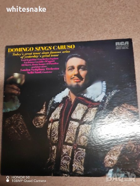 Domingo Sings Caruso LP Vinyl '72 US, снимка 1