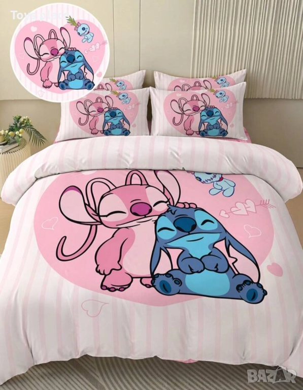 Спален комплект 2 части - горен чаршаф 135*200см и калъфка, снимка 1