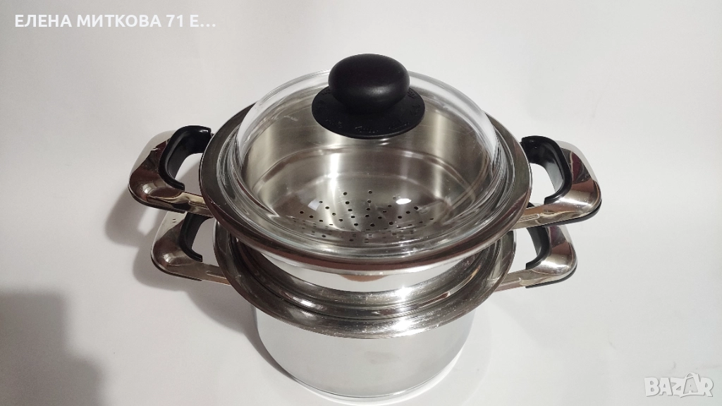 Комплект масивни немски тенджери от 3 части, снимка 1