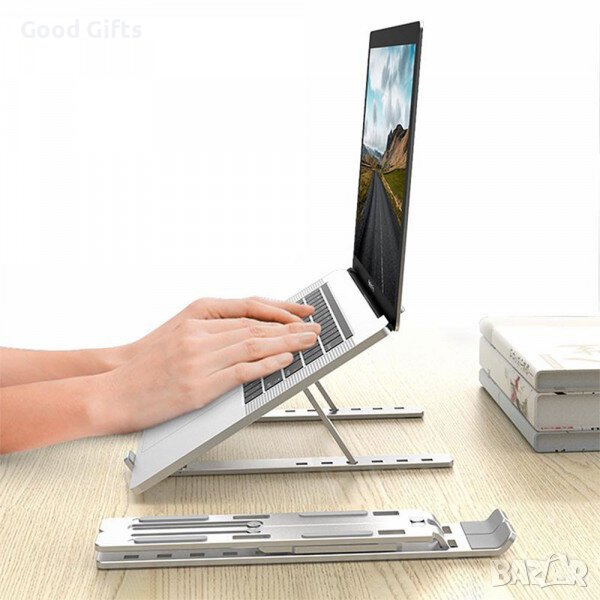 LAPTOP PRO алуминиева стойка за лаптоп , масичка за лаптоп, снимка 1