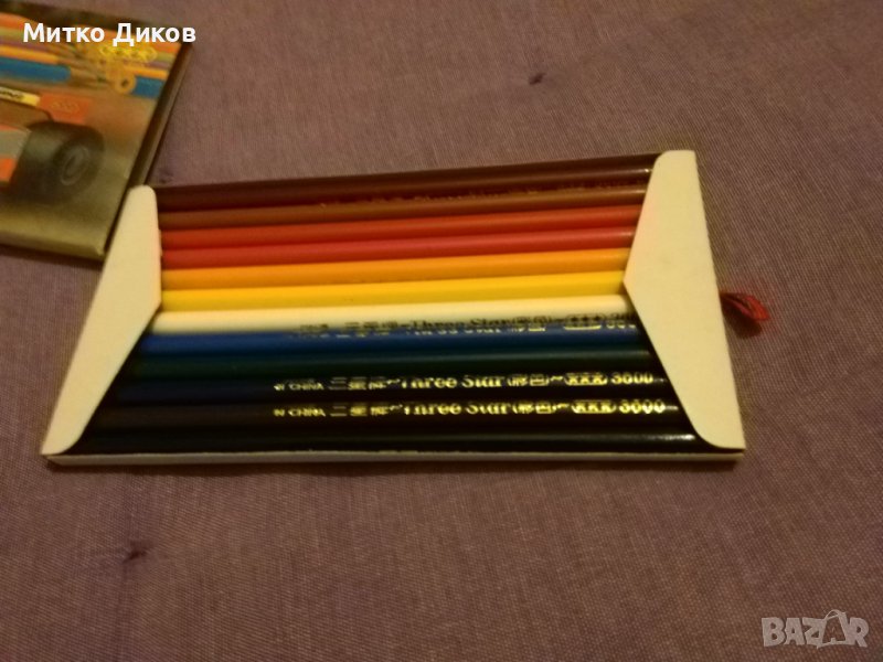 Three star 3600 моливи за рисуване-12 броя цвята нови в кутия, снимка 1