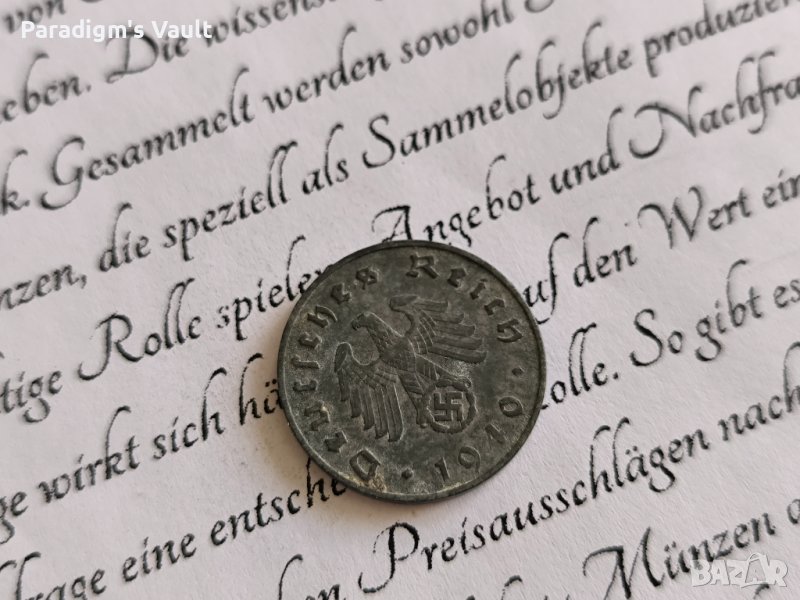 Монета - Трети райх -Германия - 10 пфенига | 1940г.; серия J, снимка 1