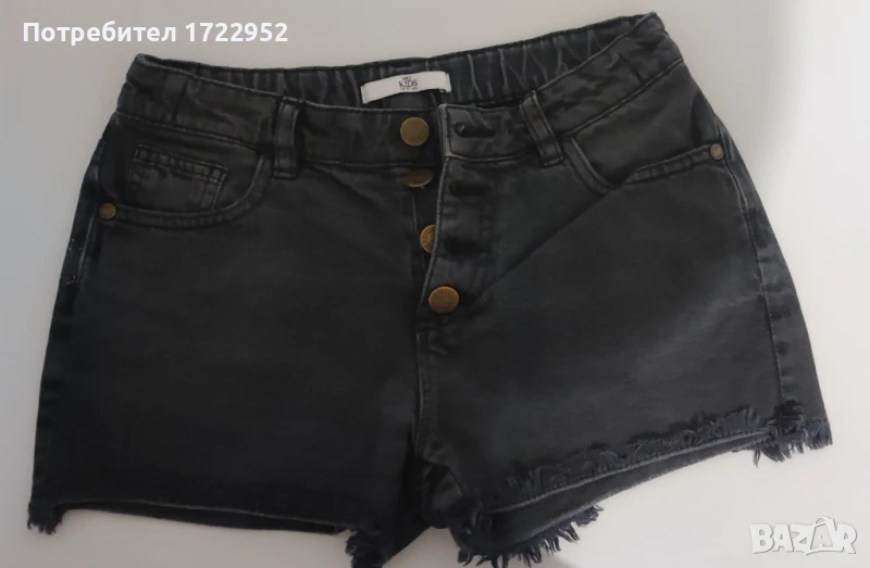 Къси дънкови панталонки за момиче 10-11 г., снимка 1