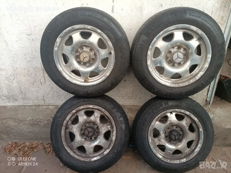 четири броя 15 цола джанти за мерцедес, снимка 1