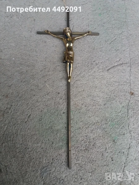 църковен кръст метален , снимка 1