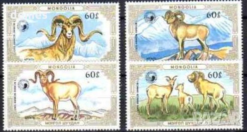  Сет марки Муфлони, Монголия, 1987, ново,, снимка 1