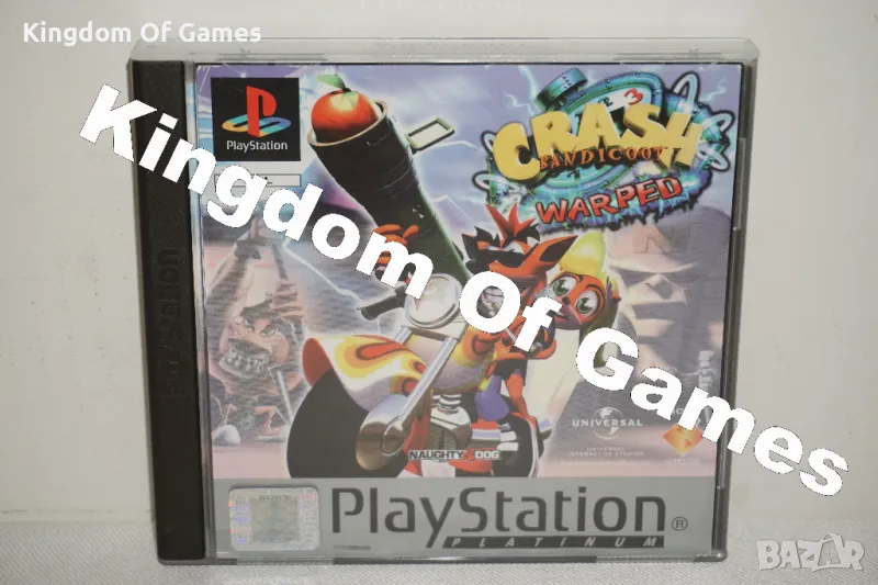 Игра за PS1 Crash Bandicoot 3: Warped Platinum ТЕСТВАНА И РАБОТЕЩА, снимка 1