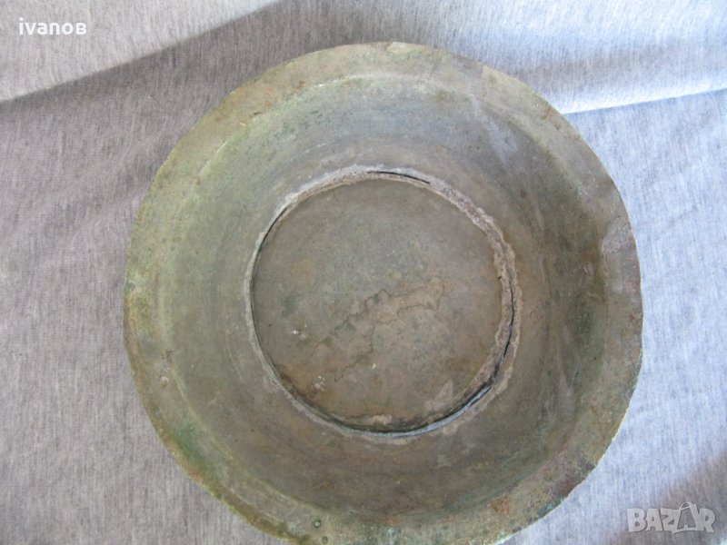 стара медна чиния, снимка 1