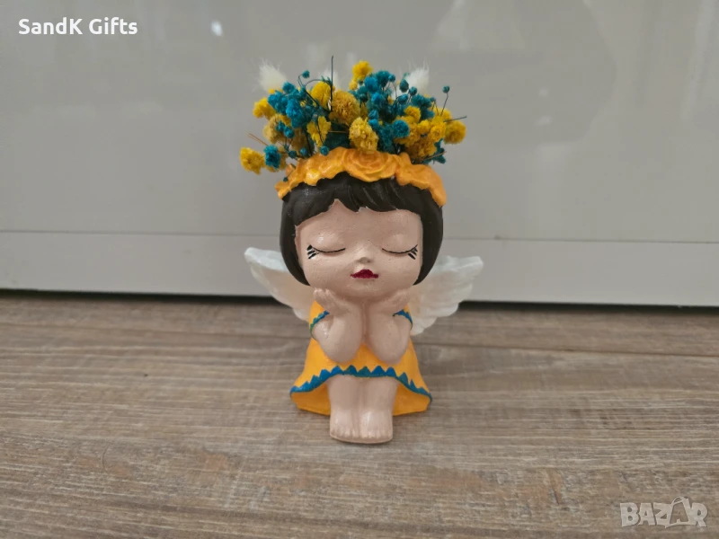 Ангелче със стабилизирани сухи цветя, снимка 1