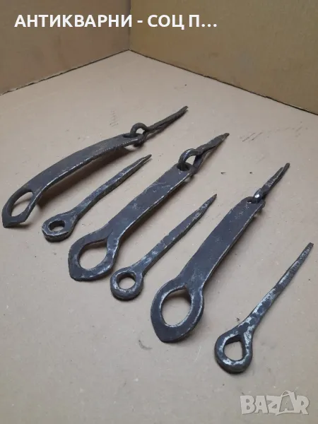 Соц Стари Ръчно Ковани Резета За Врати Порти., снимка 1