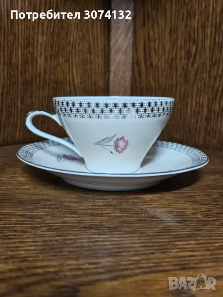 Чаша за кафе от костен порцелан , снимка 1