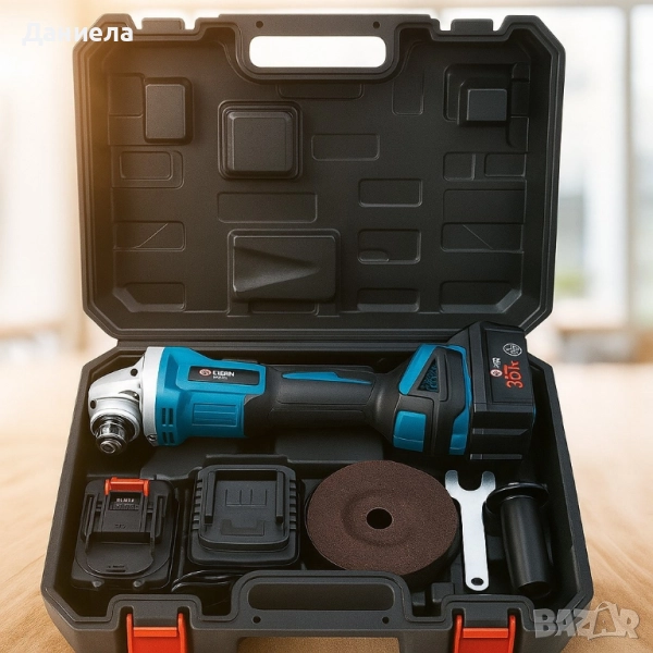 Акумулаторен безчетков ъглошлайф IF Tools AG03 – 36V, 2×4.0Ah батерии, комплект в куфар, снимка 1