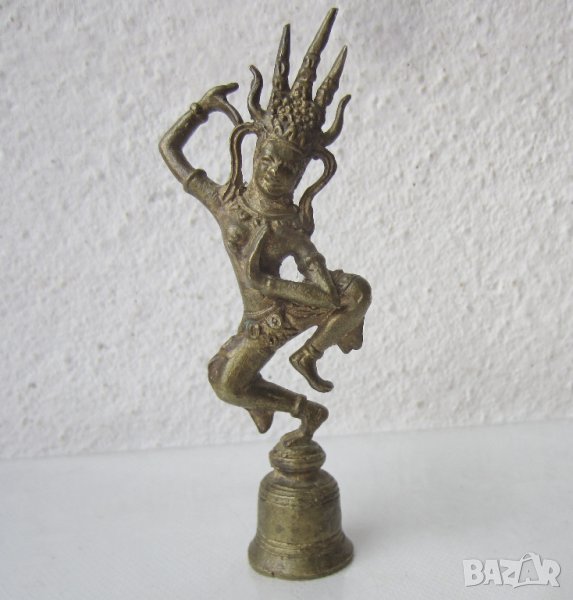 Индия божество метал бронз фигура пластика статуетка, снимка 1