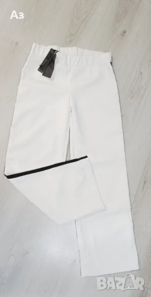Нов дамски широк бял панталон , снимка 1
