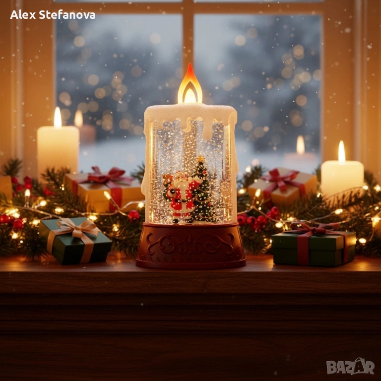 Коледна декоративна LED свещ , снимка 1