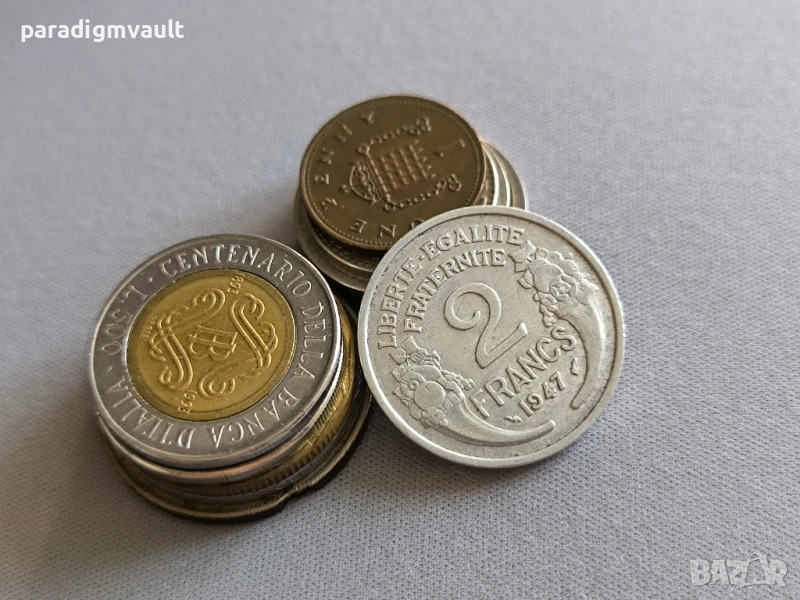Mонета - Франция - 2 франка | 1947г., снимка 1