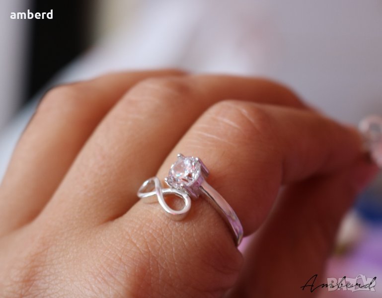 Елегантен сребърен пръстен модел PLR028, снимка 1