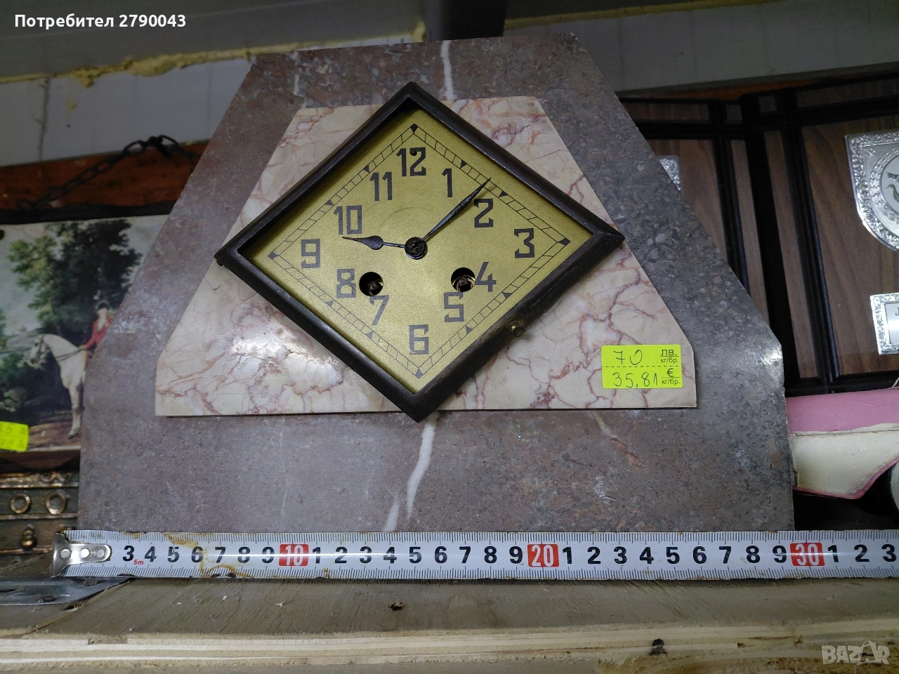 часовник каминен, снимка 1