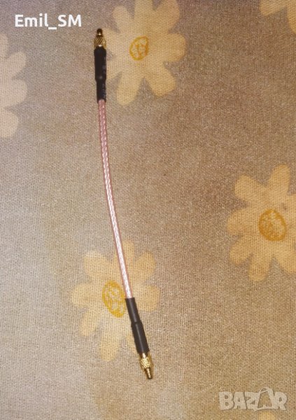 Коаксиален удължител, RG316, мъжки MMCX към мъжки MMCX , снимка 1