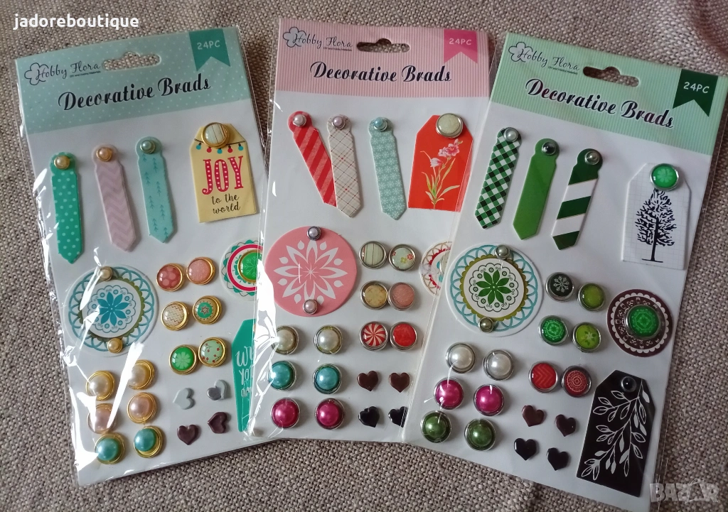 Брадс за декорация различни видове , снимка 1