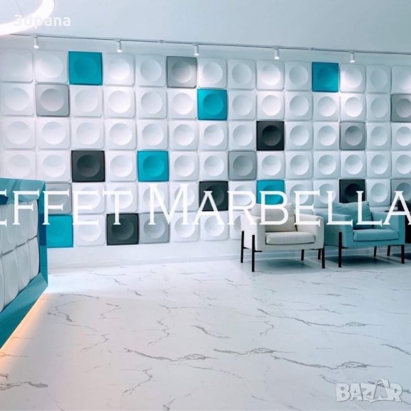 3D гипсови панели, декоративни облицовки за стени, облицовъчен камък,тухлички, пана №0040, снимка 1