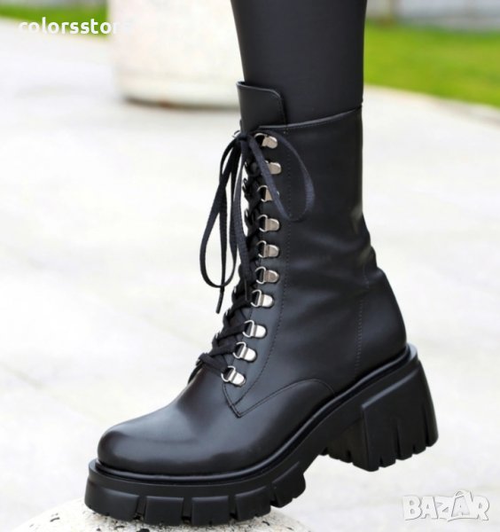 Равни боти - черна кожа - TR40, снимка 1