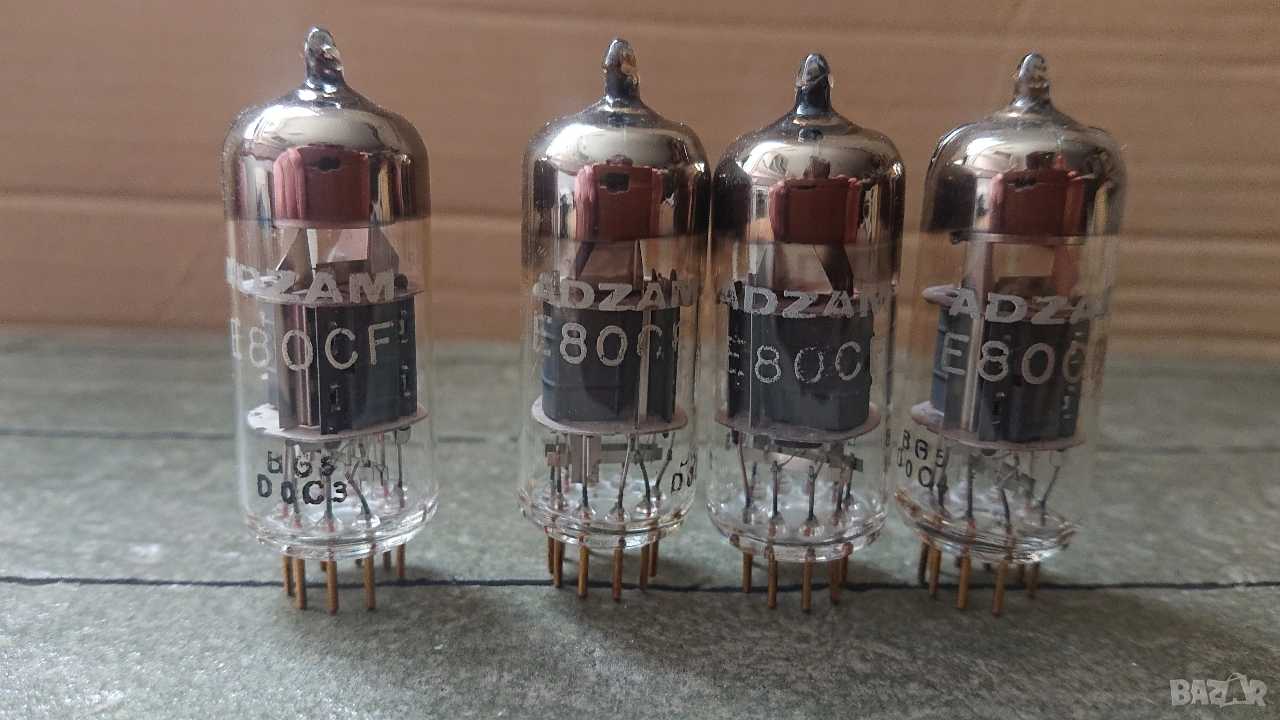 Нова радиолампа gold pin ADZAM E80CF, използвани радиолампи gold pin ADZAM E80CF. , снимка 1